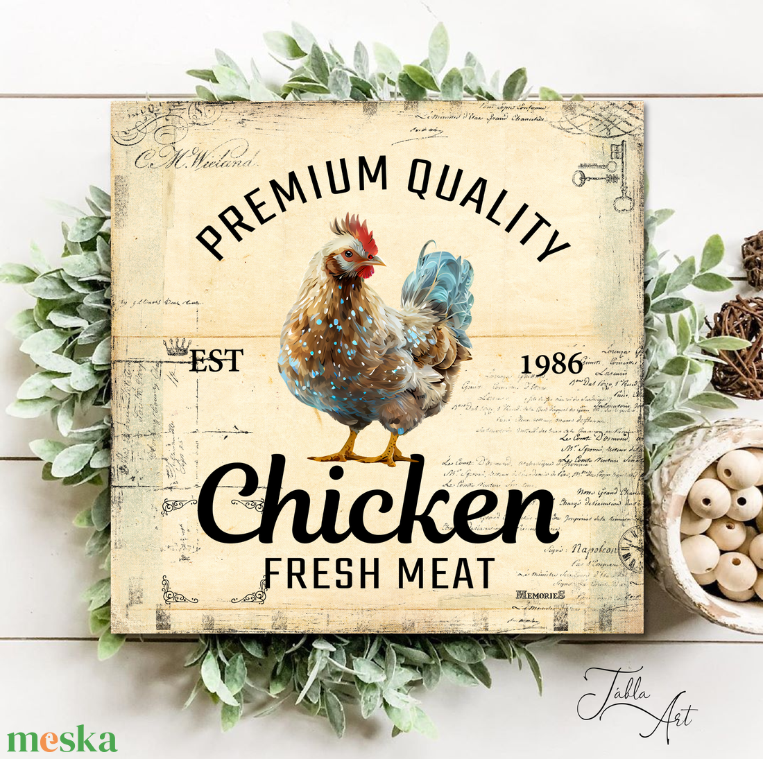 Premium quality fresh chicken - vászonkép különböző méretben - otthon & életmód - dekoráció - kép & falikép - táblakép - Meska.hu Premium quality fresh chicken - vászonkép különböző méretben - otthon & életmód - dekoráció - kép & falikép - táblakép - Meska.hu