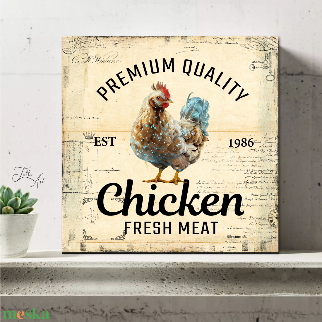 Premium quality fresh chicken - vászonkép különböző méretben - otthon & életmód - dekoráció - kép & falikép - táblakép - Meska.hu Premium quality fresh chicken - vászonkép különböző méretben - otthon & életmód - dekoráció - kép & falikép - táblakép - Meska.hu