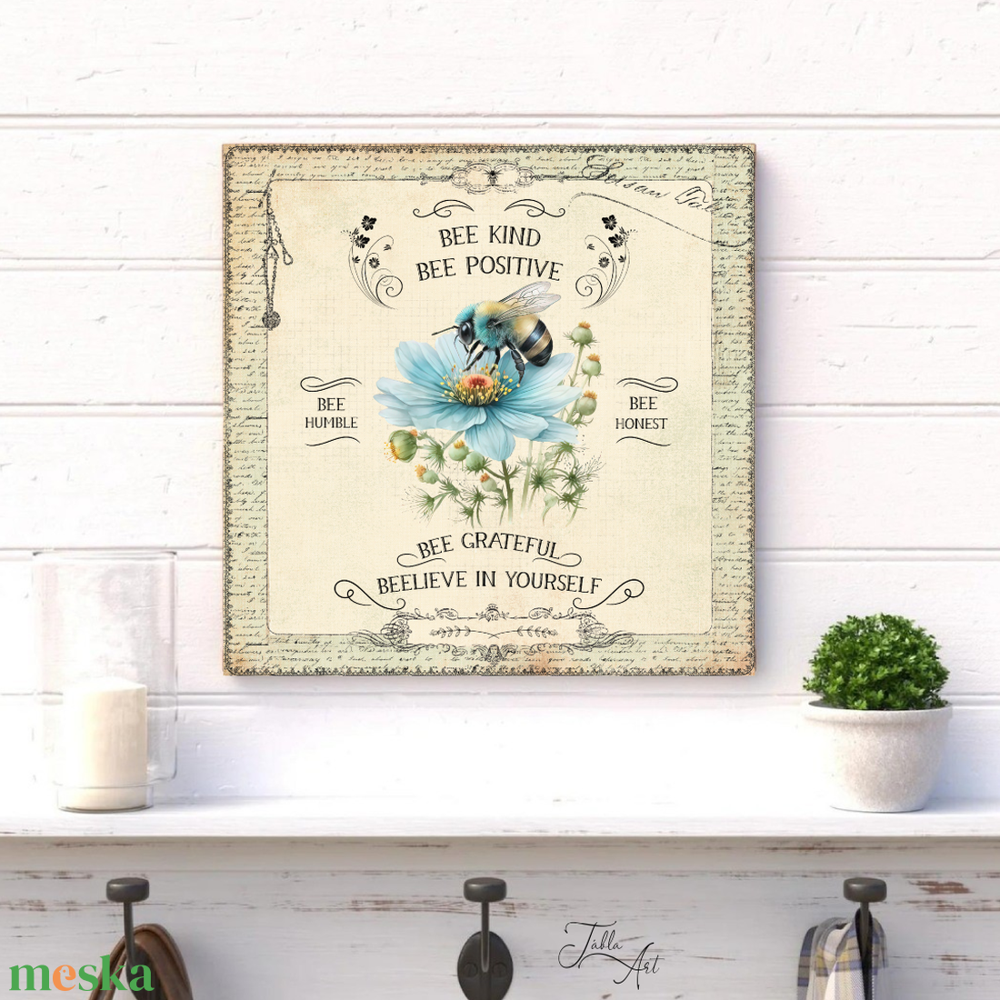 Bee kind, bee positive - vászonkép különböző méretben - otthon & életmód - dekoráció - kép & falikép - táblakép - Meska.hu Bee kind, bee positive - vászonkép különböző méretben - otthon & életmód - dekoráció - kép & falikép - táblakép - Meska.hu