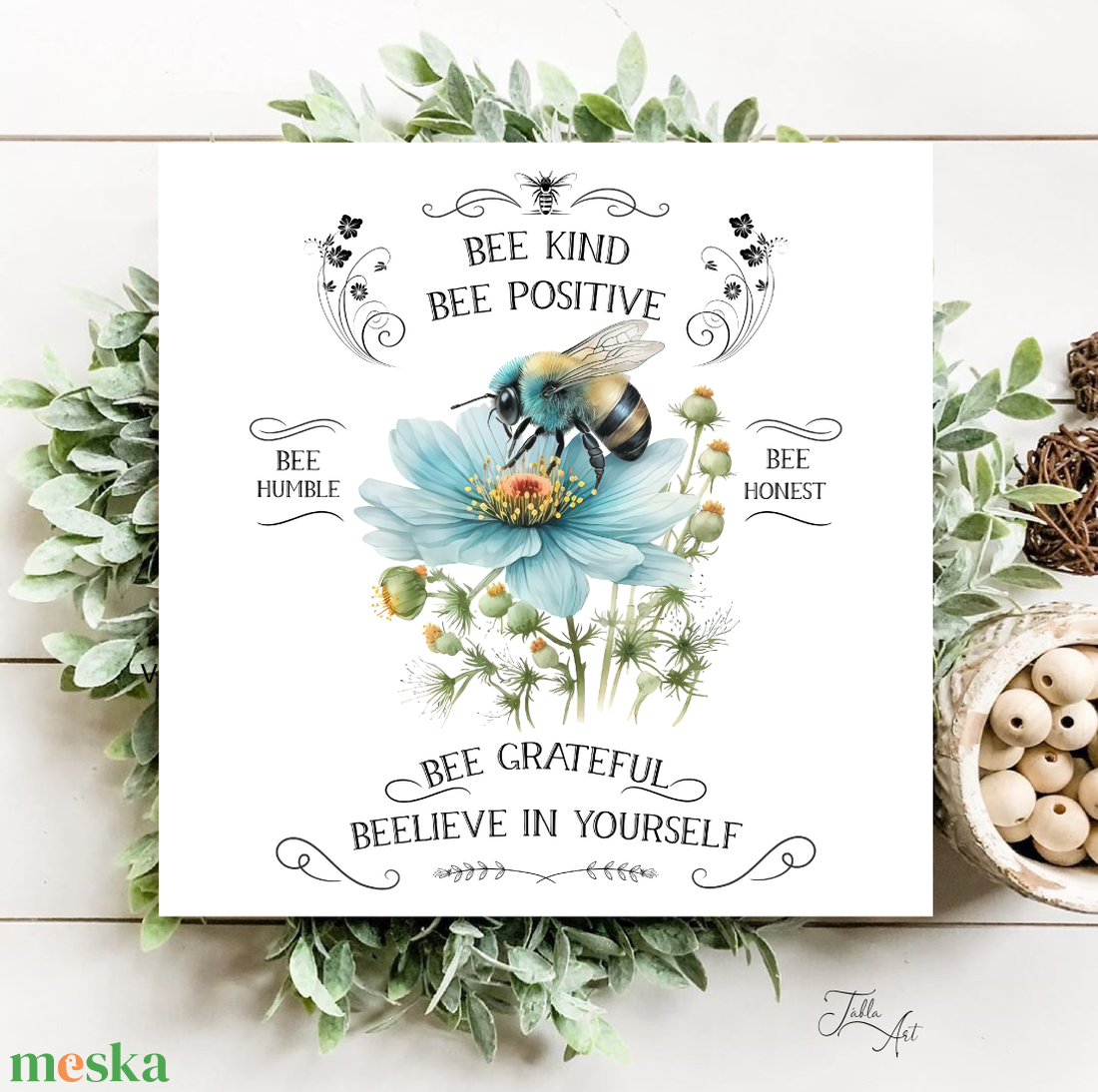 Bee kind, bee positive - vászonkép különböző méretben - otthon & életmód - dekoráció - kép & falikép - táblakép - Meska.hu Bee kind, bee positive - vászonkép különböző méretben - otthon & életmód - dekoráció - kép & falikép - táblakép - Meska.hu