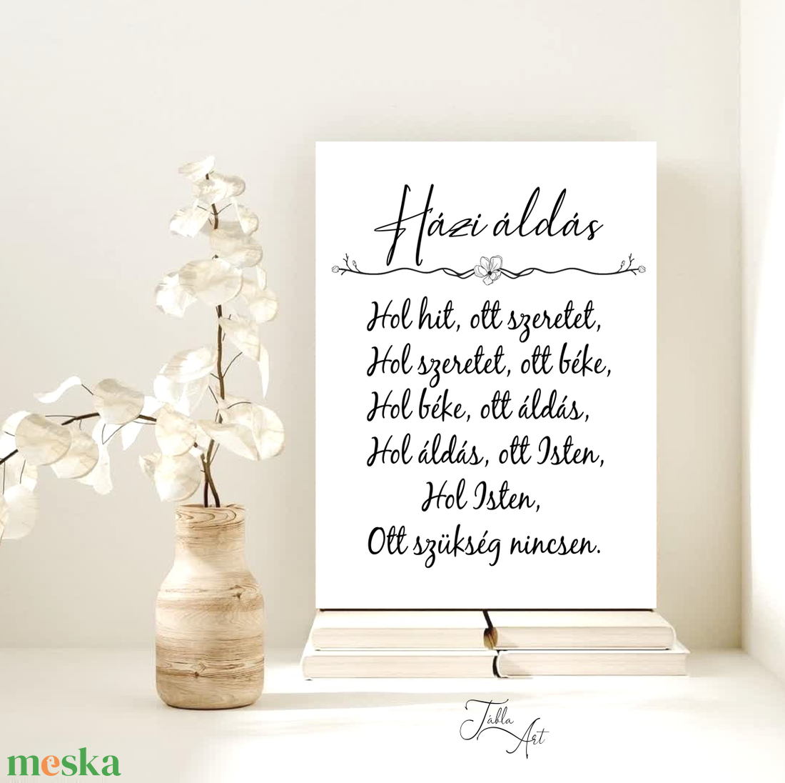 Házi áldás - vászonkép különböző méretben - otthon & életmód - dekoráció - kép & falikép - táblakép - Meska.hu Házi áldás - vászonkép különböző méretben - otthon & életmód - dekoráció - kép & falikép - táblakép - Meska.hu