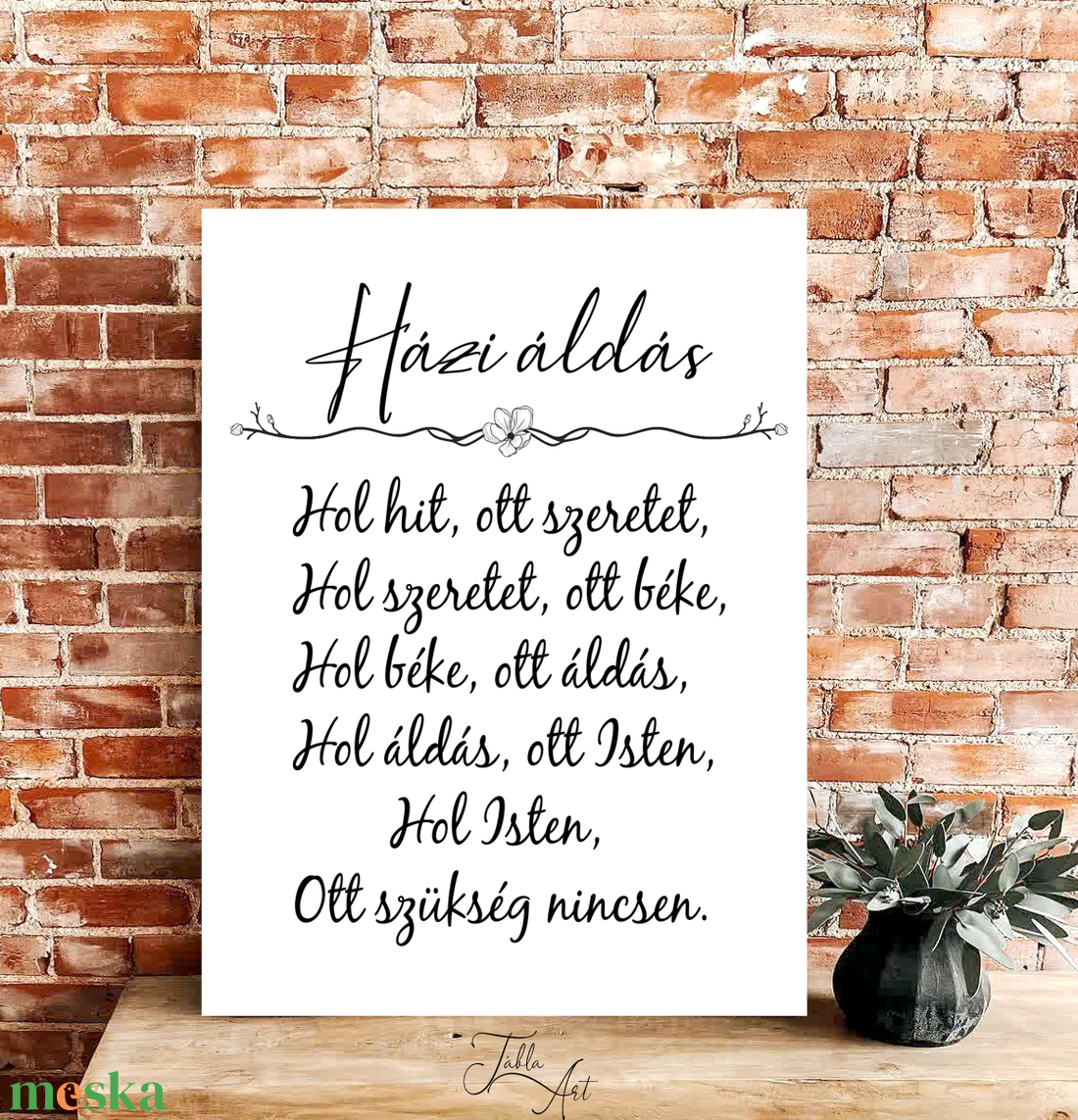 Házi áldás - vászonkép különböző méretben - otthon & életmód - dekoráció - kép & falikép - táblakép - Meska.hu Házi áldás - vászonkép különböző méretben - otthon & életmód - dekoráció - kép & falikép - táblakép - Meska.hu