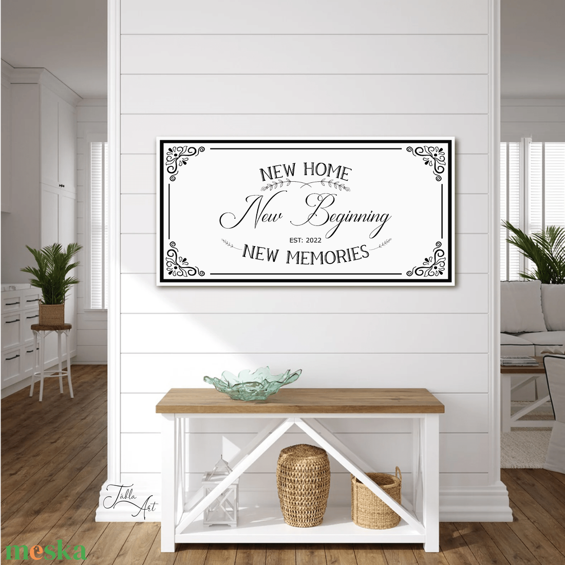 New home, new beginning, new memories - vászonkép különböző méretben - otthon & életmód - dekoráció - kép & falikép - táblakép - Meska.hu