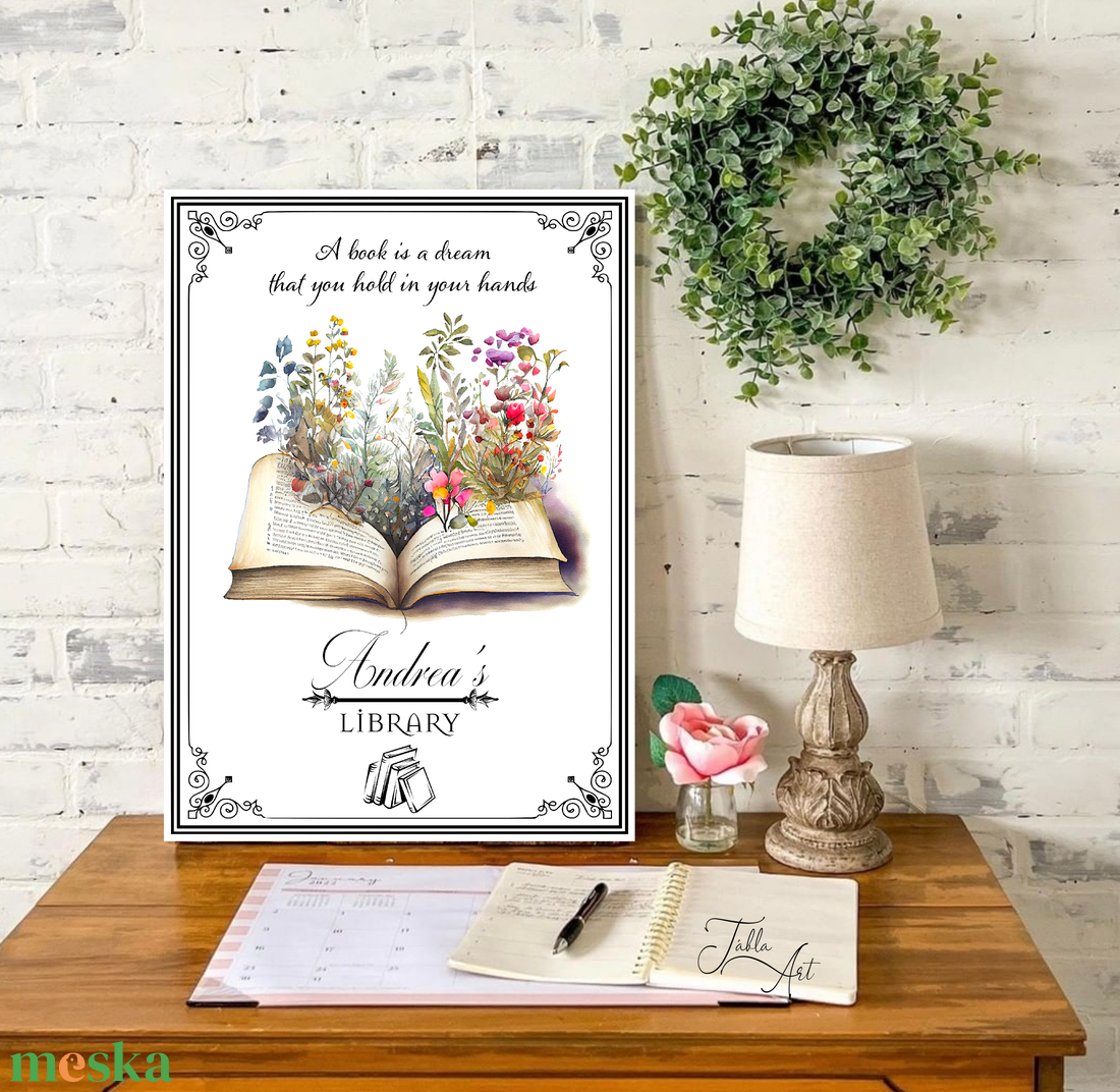 A book is a dream - egyedi kép - vászonkép különböző méretben - otthon & életmód - dekoráció - kép & falikép - táblakép - Meska.hu
