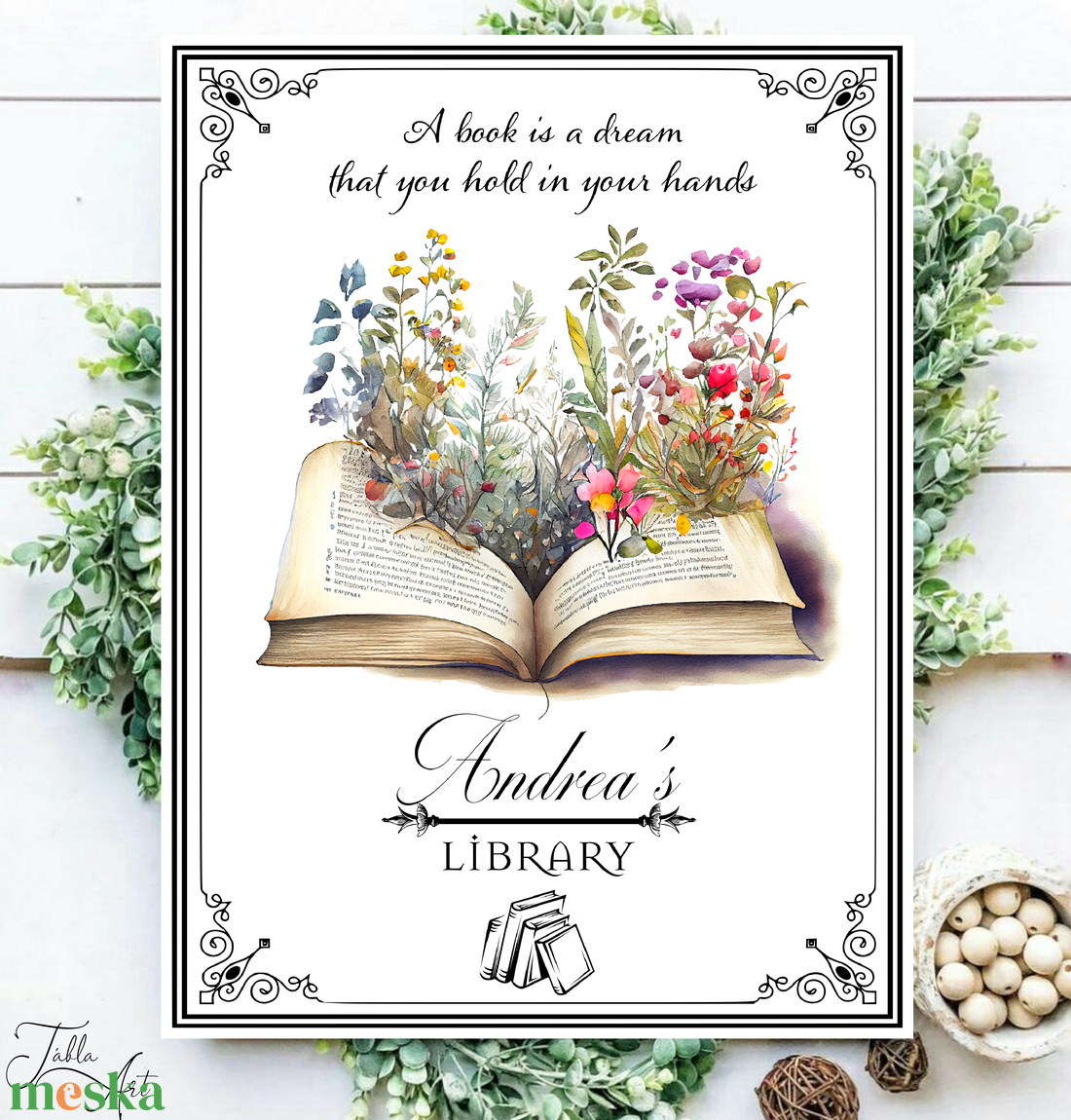 A book is a dream - egyedi kép - vászonkép különböző méretben - otthon & életmód - dekoráció - kép & falikép - táblakép - Meska.hu