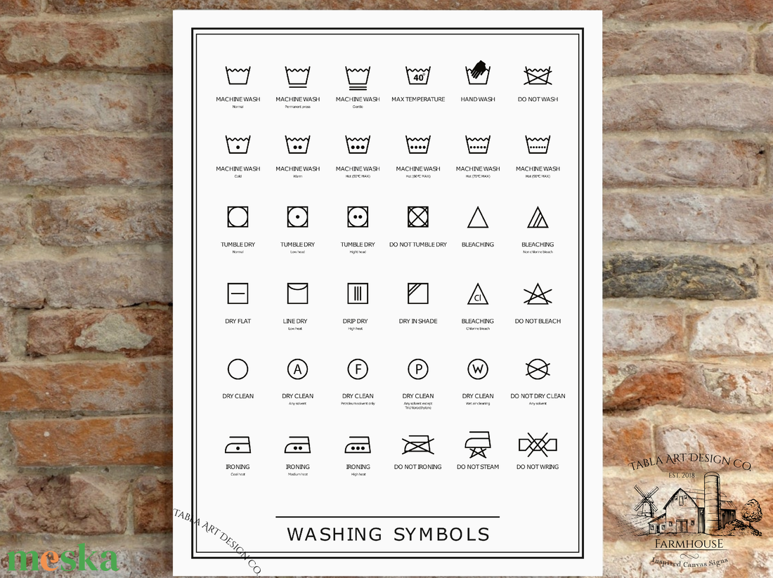 Washing symbols, mosás színbólumai - vászonkép különböző méretben - otthon & életmód - dekoráció - kép & falikép - táblakép - Meska.hu Washing symbols, mosás színbólumai - vászonkép különböző méretben - otthon & életmód - dekoráció - kép & falikép - táblakép - Meska.hu