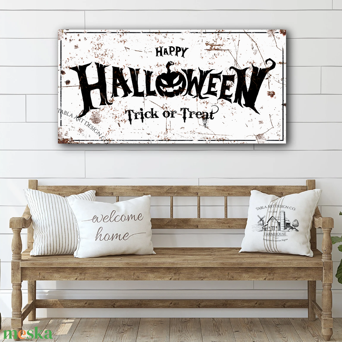 Happy Halloween Trick or Treat - rozsdás hatás - vászonkép különböző méretben - otthon & életmód - dekoráció - kép & falikép - táblakép - Meska.hu Happy Halloween Trick or Treat - rozsdás hatás - vászonkép különböző méretben - otthon & életmód - dekoráció - kép & falikép - táblakép - Meska.hu