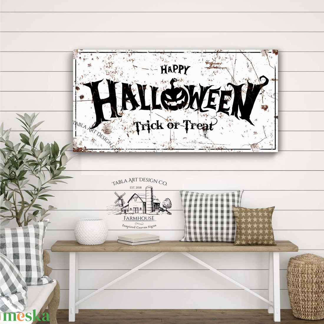 Happy Halloween Trick or Treat - rozsdás hatás - vászonkép különböző méretben - otthon & életmód - dekoráció - kép & falikép - táblakép - Meska.hu Happy Halloween Trick or Treat - rozsdás hatás - vászonkép különböző méretben - otthon & életmód - dekoráció - kép & falikép - táblakép - Meska.hu