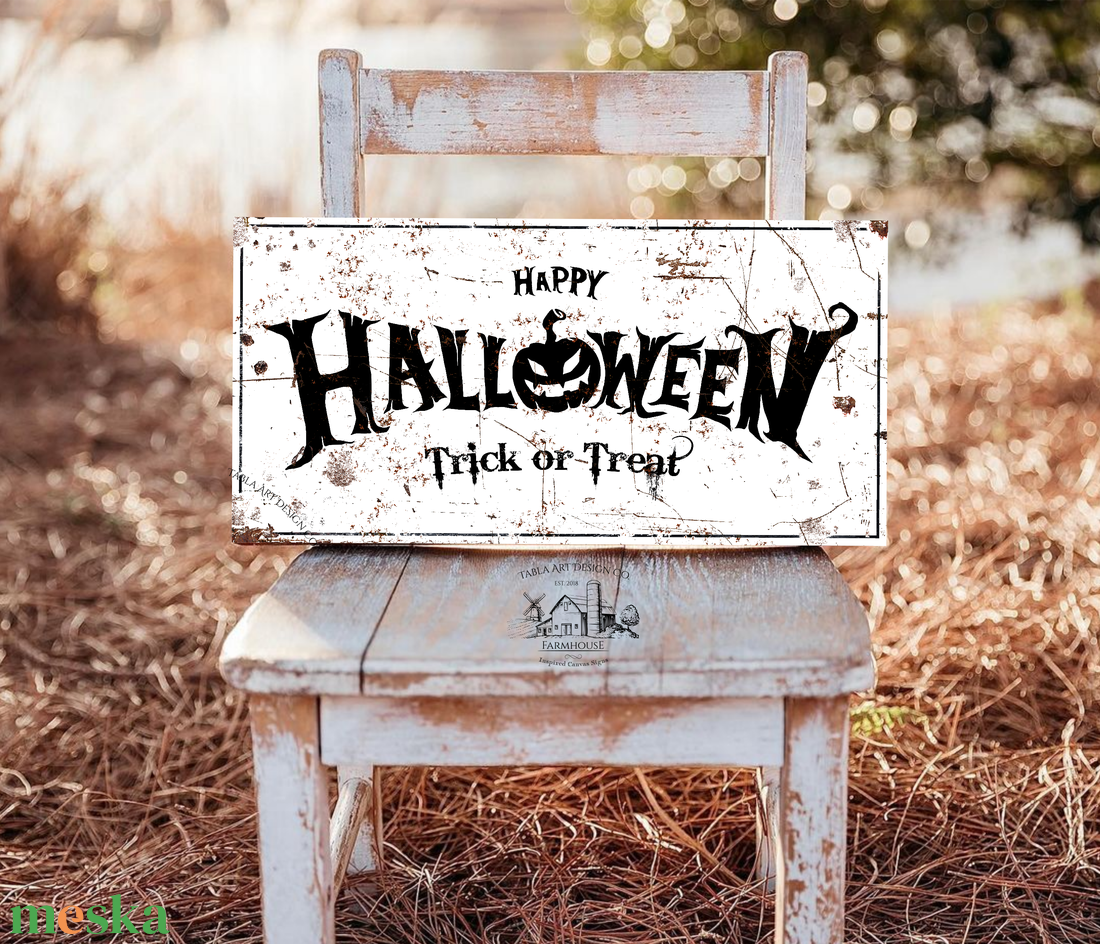 Happy Halloween Trick or Treat - rozsdás hatás - vászonkép különböző méretben - otthon & életmód - dekoráció - kép & falikép - táblakép - Meska.hu Happy Halloween Trick or Treat - rozsdás hatás - vászonkép különböző méretben - otthon & életmód - dekoráció - kép & falikép - táblakép - Meska.hu