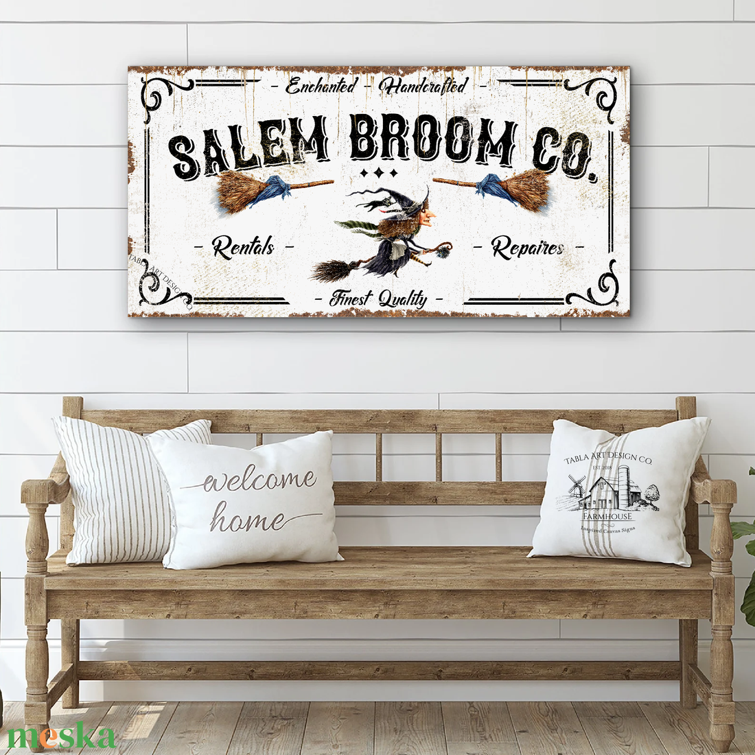 Salem Broom Co. - rozsdás hatás - Halloween vászonkép különböző méretben - otthon & életmód - dekoráció - kép & falikép - táblakép - Meska.hu Salem Broom Co. - rozsdás hatás - Halloween vászonkép különböző méretben - otthon & életmód - dekoráció - kép & falikép - táblakép - Meska.hu