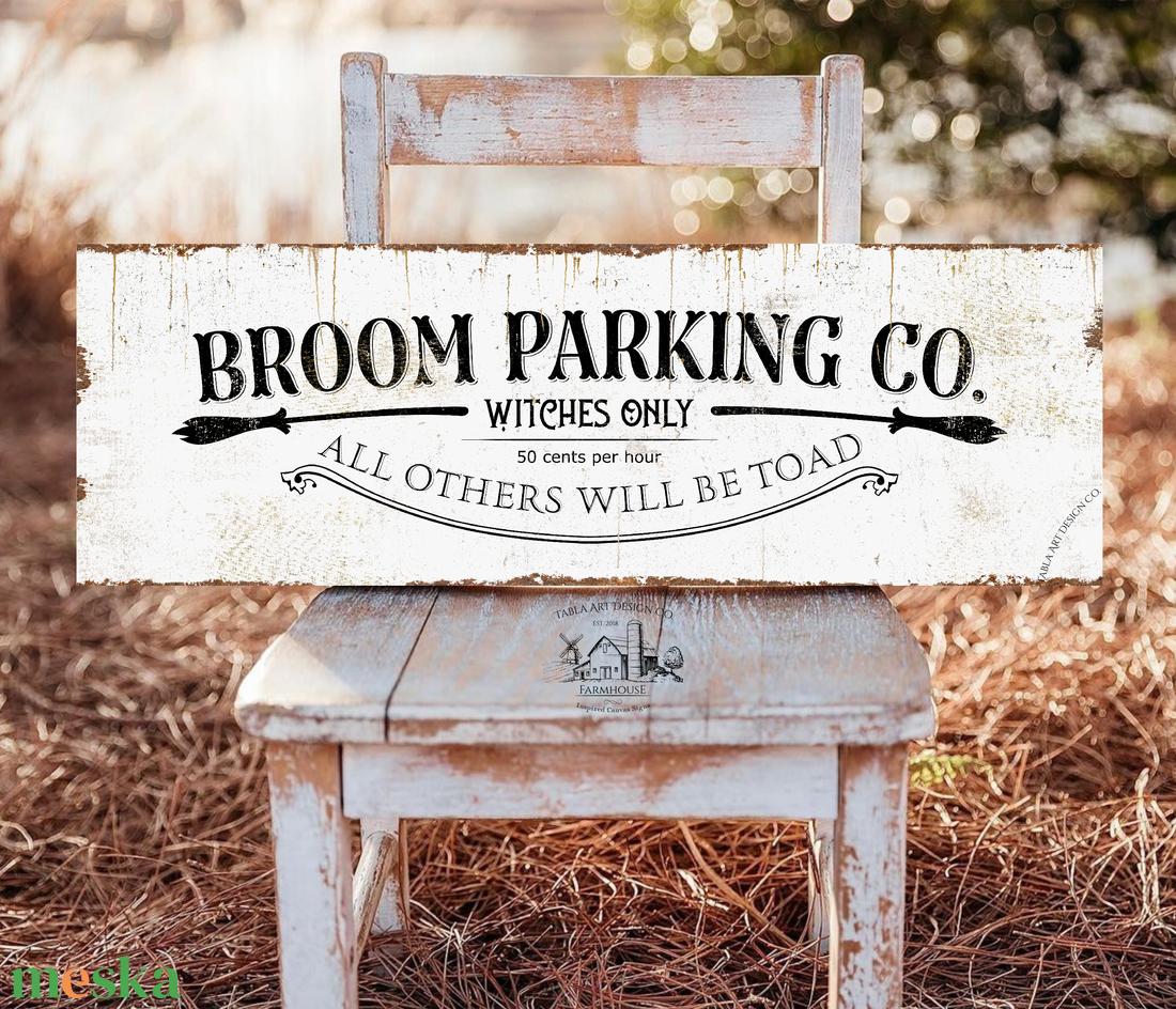 Broom Parking Co. - Witches only - rozsdás hatás - Halloween őszi vászonkép különböző méretben - otthon & életmód - dekoráció - kép & falikép - táblakép - Meska.hu Broom Parking Co. - Witches only - rozsdás hatás - Halloween őszi vászonkép különböző méretben - otthon & életmód - dekoráció - kép & falikép - táblakép - Meska.hu