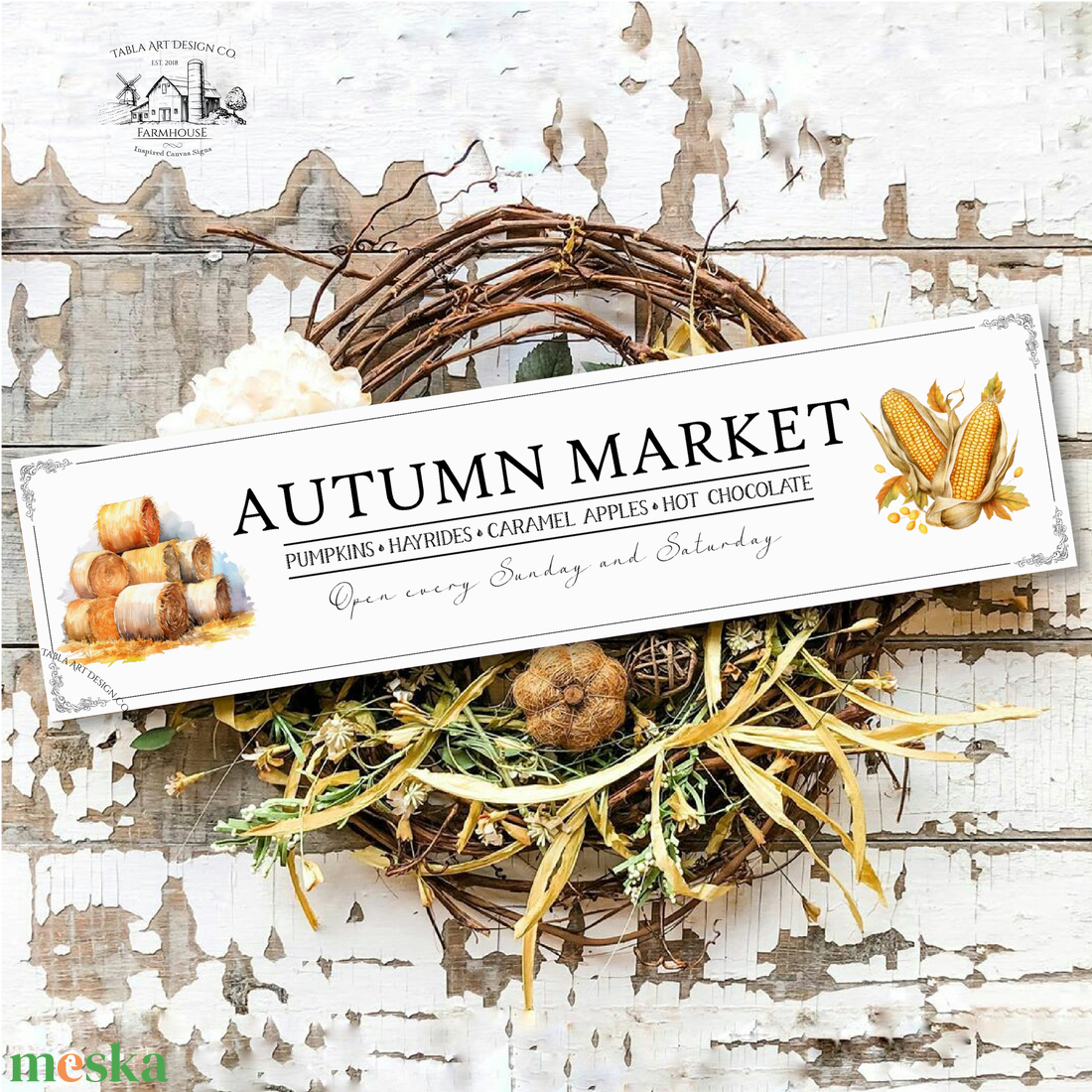 Autumn Market - Széna és kukorica - őszi vászonkép különböző méretben - otthon & életmód - dekoráció - kép & falikép - táblakép - Meska.hu Autumn Market - Széna és kukorica - őszi vászonkép különböző méretben - otthon & életmód - dekoráció - kép & falikép - táblakép - Meska.hu