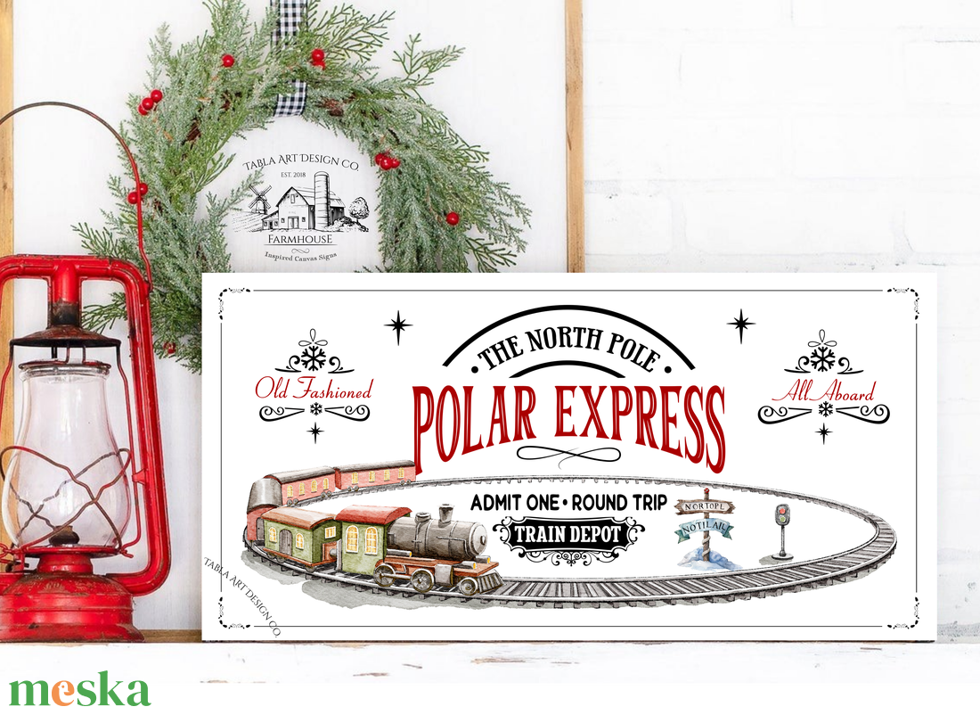 The north pole polar express - karácsonyi vászonkép különböző méretben - otthon & életmód - dekoráció - kép & falikép - táblakép - Meska.hu The north pole polar express - karácsonyi vászonkép különböző méretben - otthon & életmód - dekoráció - kép & falikép - táblakép - Meska.hu