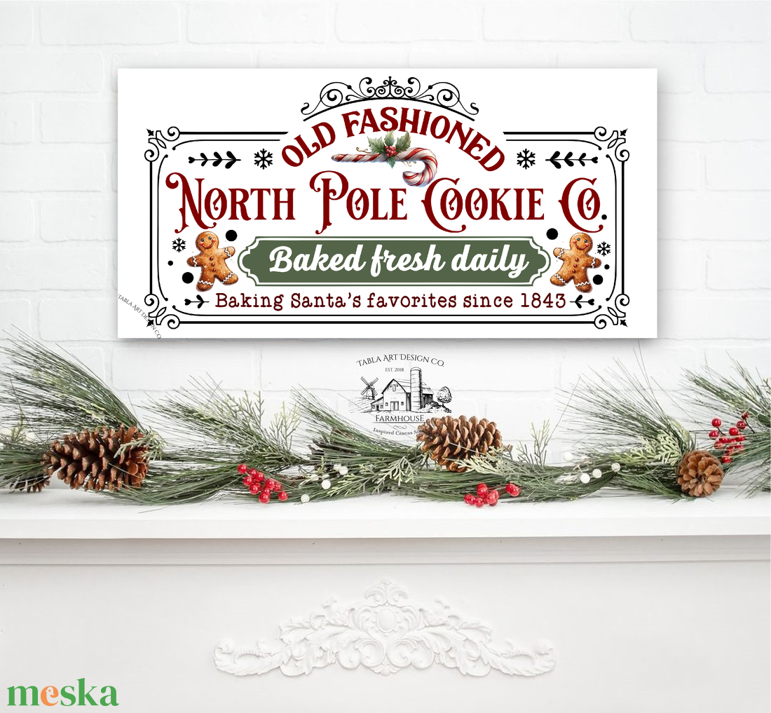 Old Fashioned North Pole cookies - karácsonyi vászonkép különböző méretben - otthon & életmód - dekoráció - kép & falikép - táblakép - Meska.hu Old Fashioned North Pole cookies - karácsonyi vászonkép különböző méretben - otthon & életmód - dekoráció - kép & falikép - táblakép - Meska.hu