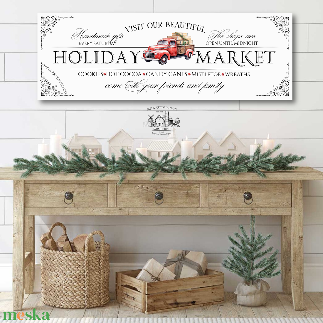 Holiday Market - Karácsonyi vászonkép különböző méretben - otthon & életmód - dekoráció - kép & falikép - táblakép - Meska.hu Holiday Market - Karácsonyi vászonkép különböző méretben - otthon & életmód - dekoráció - kép & falikép - táblakép - Meska.hu