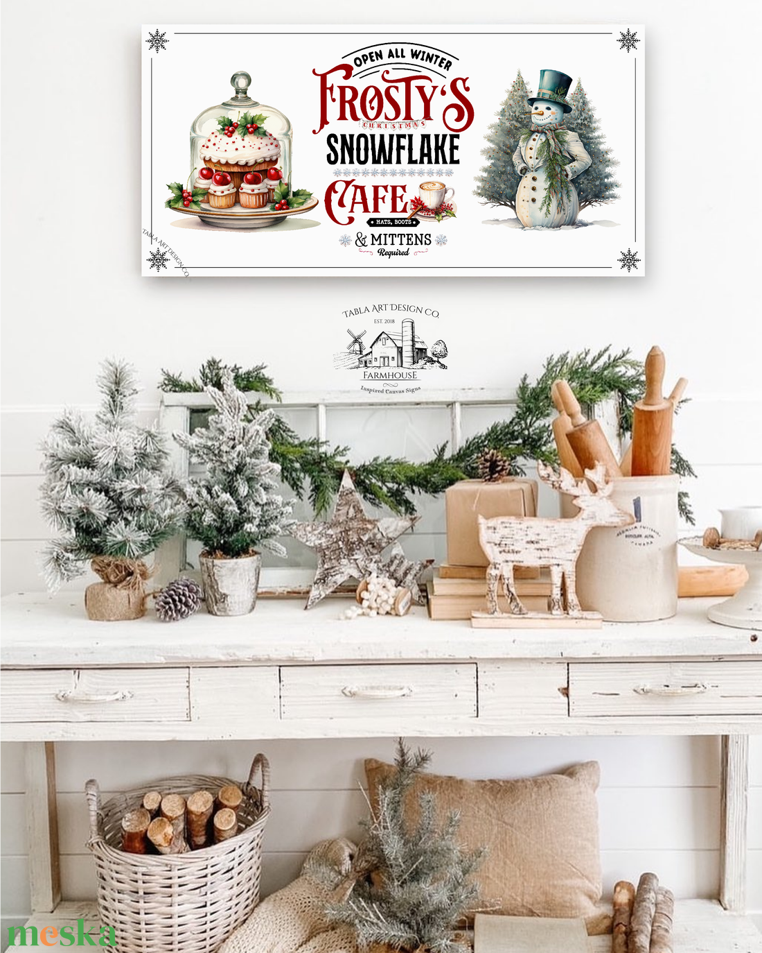 Frosties snowflake cafe - karácsonyi vászonkép különböző méretben - otthon & életmód - dekoráció - kép & falikép - táblakép - Meska.hu Frosties snowflake cafe - karácsonyi vászonkép különböző méretben - otthon & életmód - dekoráció - kép & falikép - táblakép - Meska.hu
