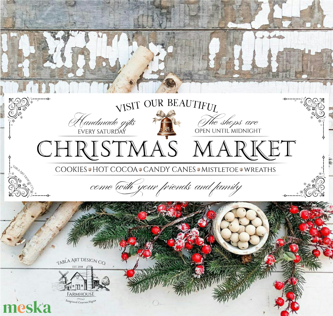 Christmas Market - Harang - Karácsonyi vászonkép különböző méretben - otthon & életmód - dekoráció - kép & falikép - táblakép - Meska.hu Christmas Market - Harang - Karácsonyi vászonkép különböző méretben - otthon & életmód - dekoráció - kép & falikép - táblakép - Meska.hu