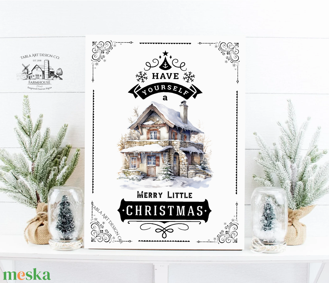 Have yourself a merry little Christmas - Karácsonyi vászonkép különböző méretben - otthon & életmód - dekoráció - kép & falikép - táblakép - Meska.hu Have yourself a merry little Christmas - Karácsonyi vászonkép különböző méretben - otthon & életmód - dekoráció - kép & falikép - táblakép - Meska.hu