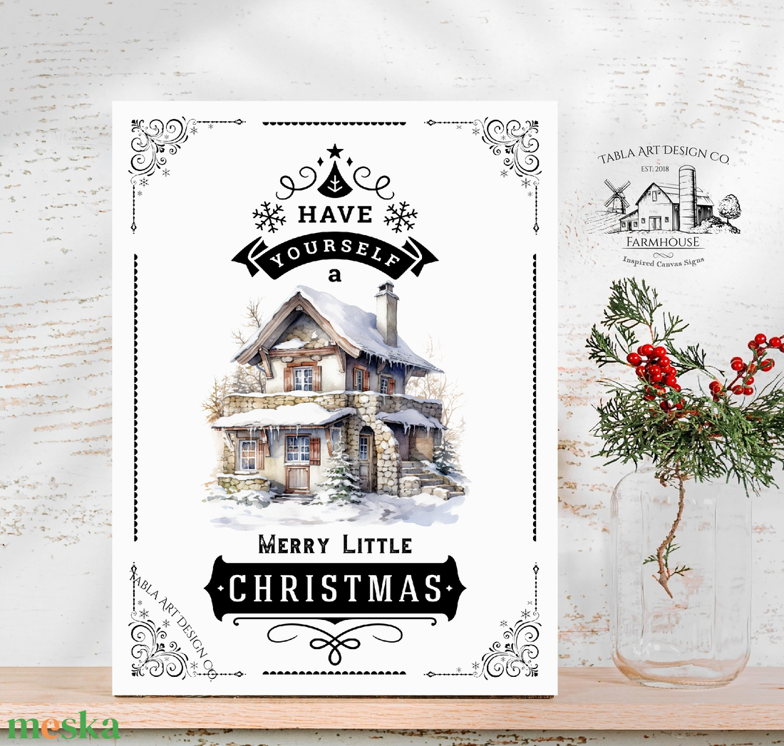 Have yourself a merry little Christmas - Karácsonyi vászonkép különböző méretben - otthon & életmód - dekoráció - kép & falikép - táblakép - Meska.hu Have yourself a merry little Christmas - Karácsonyi vászonkép különböző méretben - otthon & életmód - dekoráció - kép & falikép - táblakép - Meska.hu
