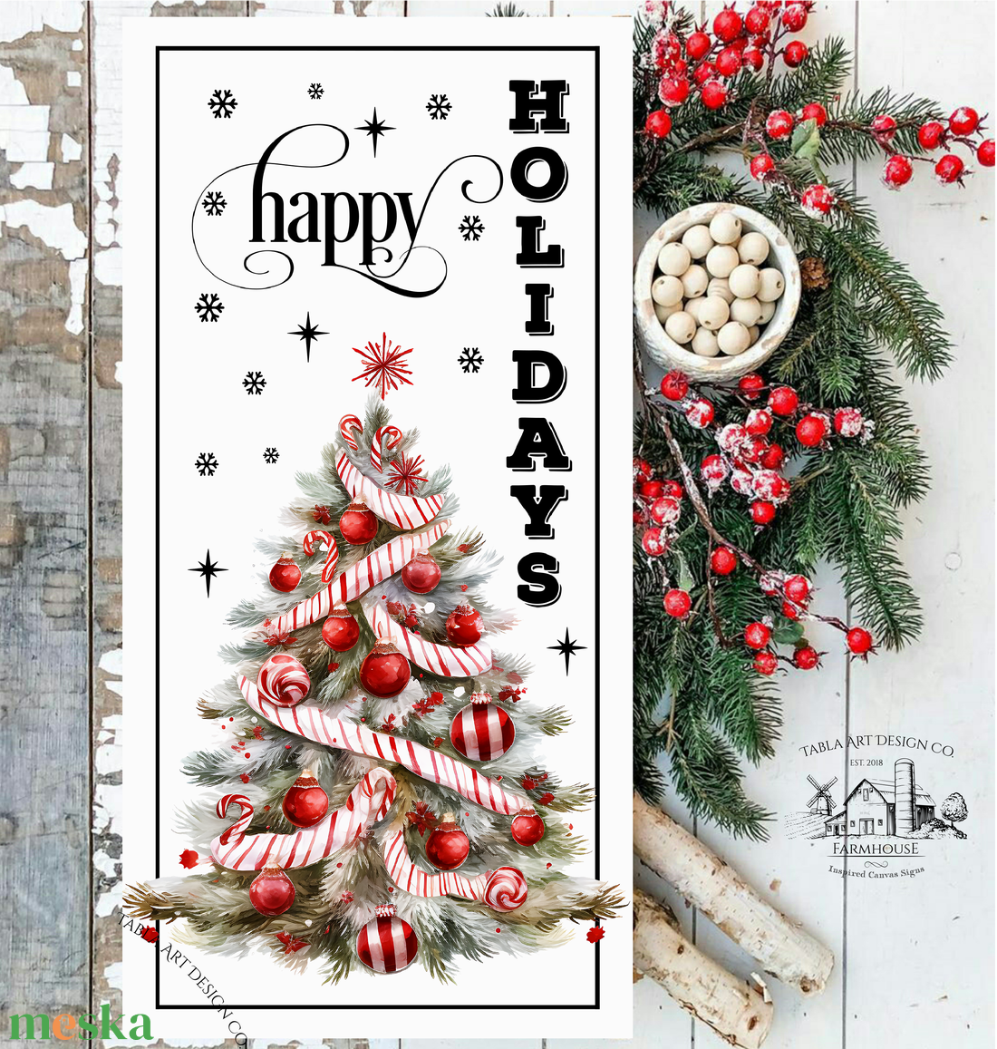 Happy Holidays Karácsonyfa - karácsonyi vászonkép különböző méretben - otthon & életmód - dekoráció - kép & falikép - táblakép - Meska.hu Happy Holidays Karácsonyfa - karácsonyi vászonkép különböző méretben - otthon & életmód - dekoráció - kép & falikép - táblakép - Meska.hu