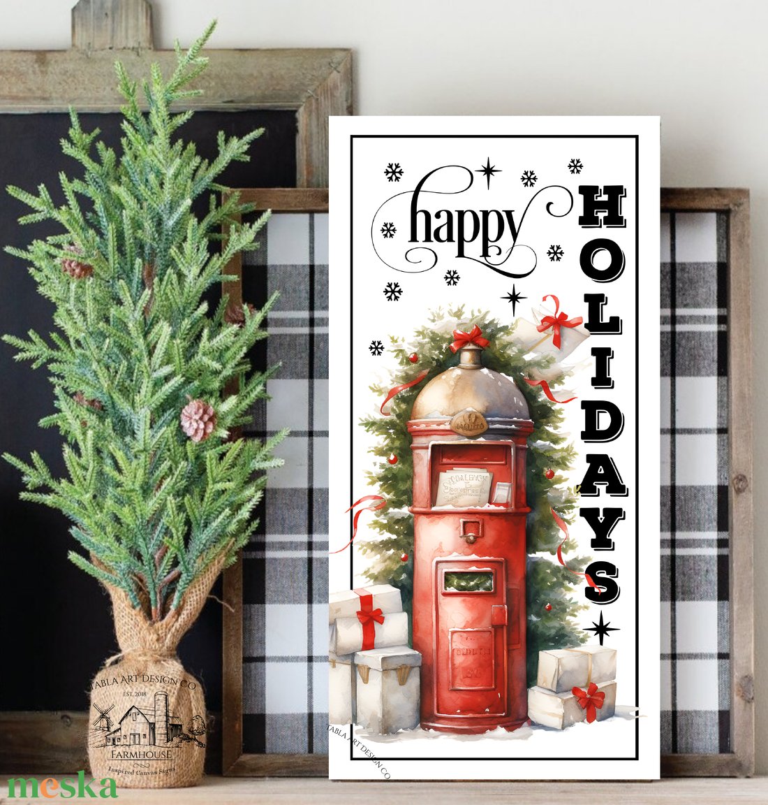 Happy Holidays Levelesláda - karácsonyi vászonkép különböző méretben - otthon & életmód - dekoráció - kép & falikép - táblakép - Meska.hu Happy Holidays Levelesláda - karácsonyi vászonkép különböző méretben - otthon & életmód - dekoráció - kép & falikép - táblakép - Meska.hu