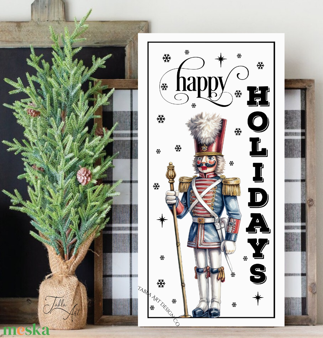 Happy Holidays Diótörő - karácsonyi vászonkép különböző méretben - otthon & életmód - dekoráció - kép & falikép - táblakép - Meska.hu Happy Holidays Diótörő - karácsonyi vászonkép különböző méretben - otthon & életmód - dekoráció - kép & falikép - táblakép - Meska.hu