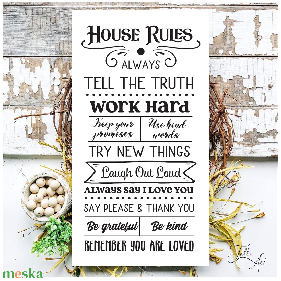 House rules - vászonkép különböző méretben - otthon & életmód - dekoráció - kép & falikép - táblakép - Meska.hu House rules - vászonkép különböző méretben - otthon & életmód - dekoráció - kép & falikép - táblakép - Meska.hu