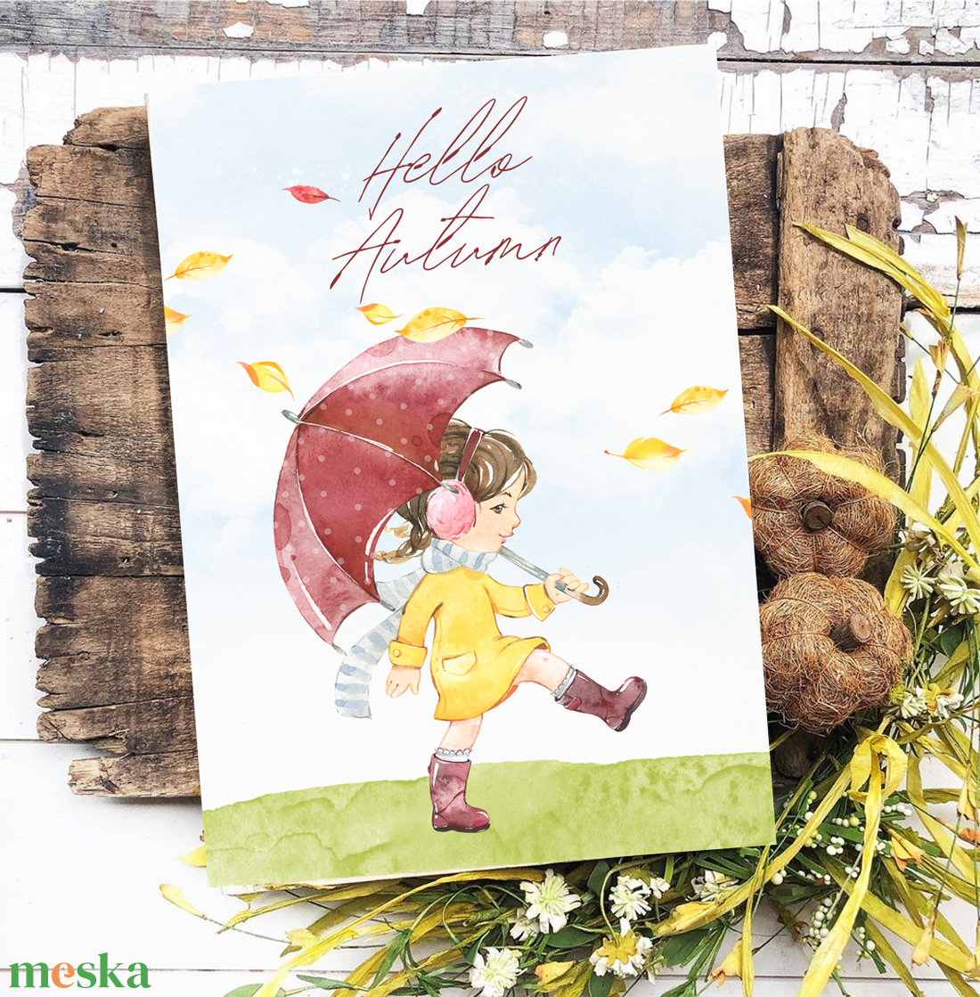 Hello Autumn - maci - őszi vászonkép különböző méretben - otthon & életmód - dekoráció - kép & falikép - táblakép - Meska.hu Hello Autumn - maci - őszi vászonkép különböző méretben - otthon & életmód - dekoráció - kép & falikép - táblakép - Meska.hu