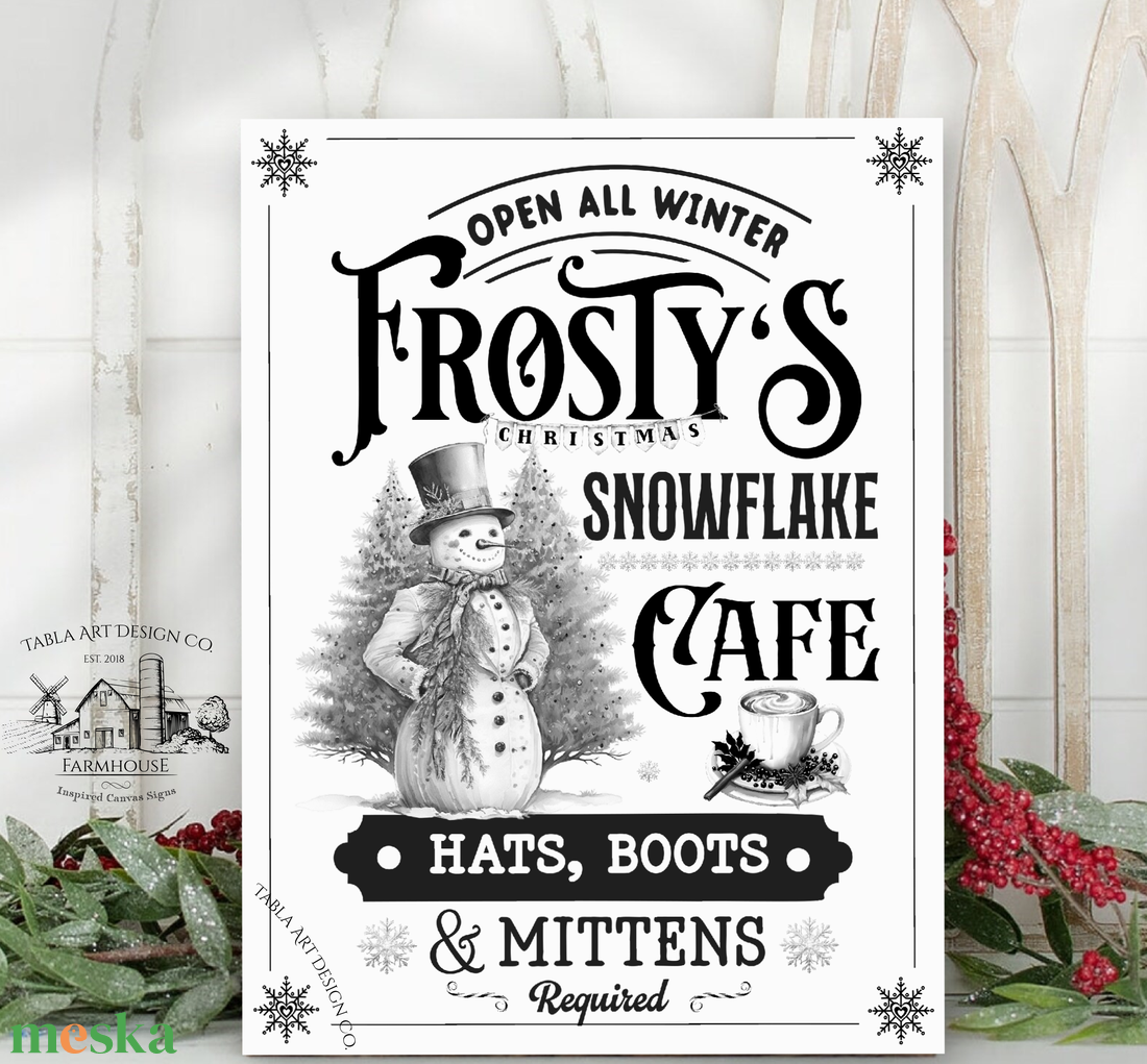 Frosty's Snowflake coffee - karácsonyi vászonkép különböző méretben - otthon & életmód - dekoráció - kép & falikép - táblakép - Meska.hu Frosty's Snowflake coffee - karácsonyi vászonkép különböző méretben - otthon & életmód - dekoráció - kép & falikép - táblakép - Meska.hu