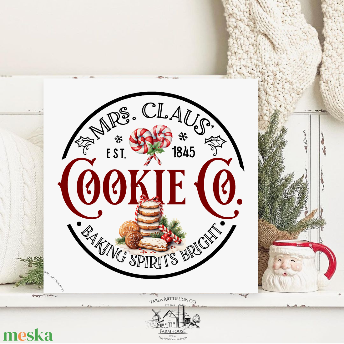 Mrs. Claus Cookie - karácsonyi vászonkép különböző méretben - otthon & életmód - dekoráció - kép & falikép - táblakép - Meska.hu Mrs. Claus Cookie - karácsonyi vászonkép különböző méretben - otthon & életmód - dekoráció - kép & falikép - táblakép - Meska.hu