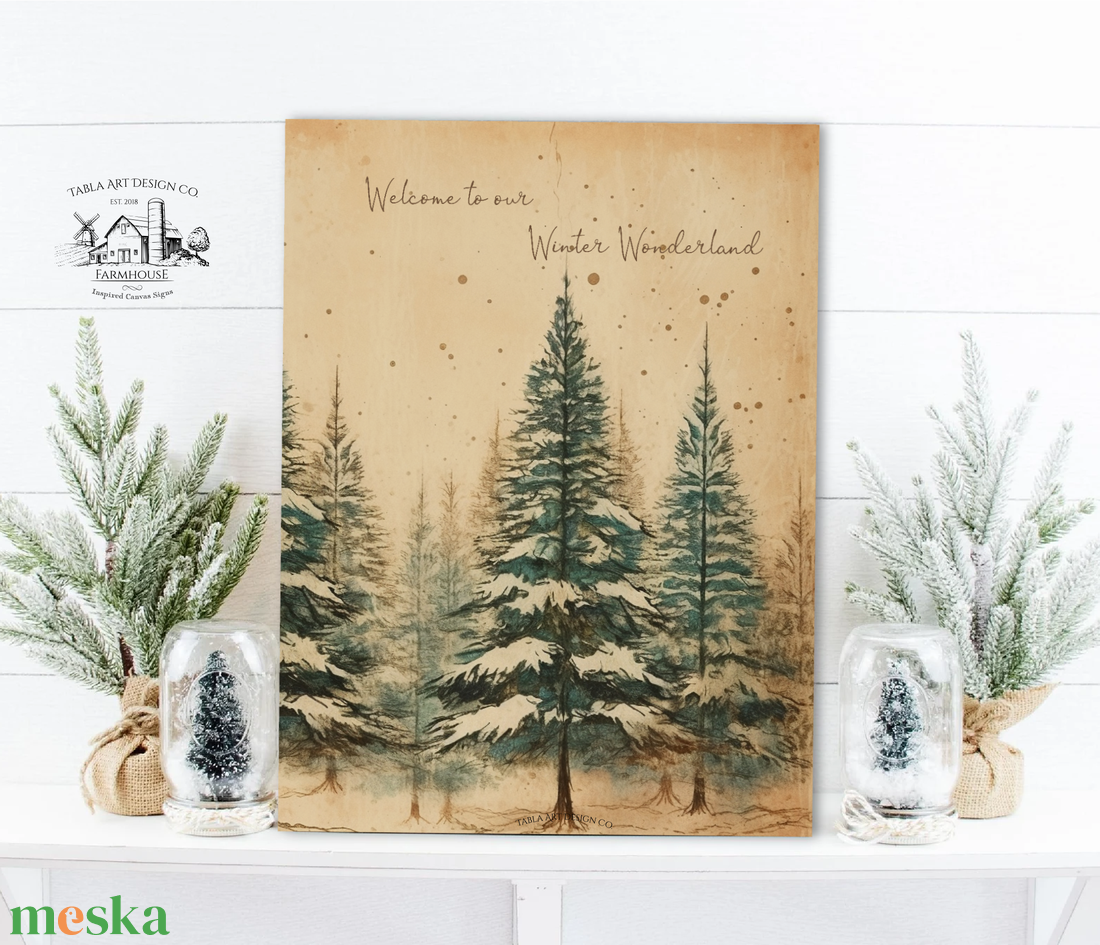 Welcome to our Winter Wonderland - karácsonyi vászonkép különböző méretben - otthon & életmód - dekoráció - kép & falikép - táblakép - Meska.hu Welcome to our Winter Wonderland - karácsonyi vászonkép különböző méretben - otthon & életmód - dekoráció - kép & falikép - táblakép - Meska.hu