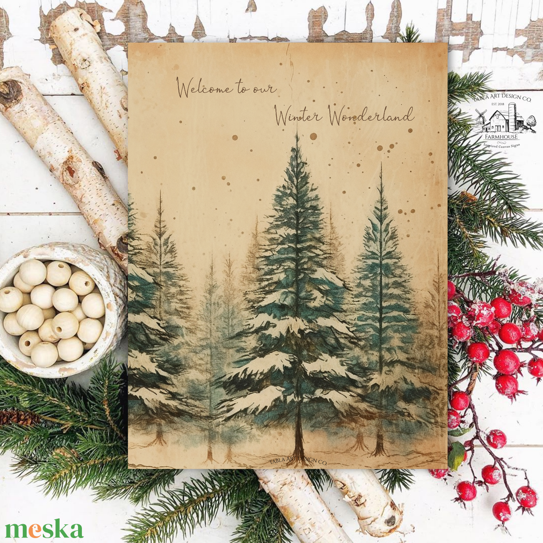 Welcome to our Winter Wonderland - karácsonyi vászonkép különböző méretben - otthon & életmód - dekoráció - kép & falikép - táblakép - Meska.hu Welcome to our Winter Wonderland - karácsonyi vászonkép különböző méretben - otthon & életmód - dekoráció - kép & falikép - táblakép - Meska.hu