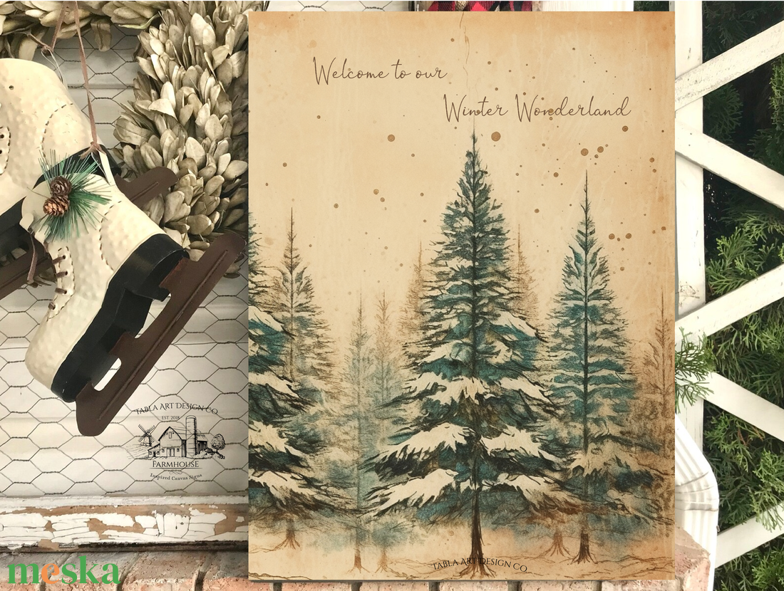 Welcome to our Winter Wonderland - karácsonyi vászonkép különböző méretben - otthon & életmód - dekoráció - kép & falikép - táblakép - Meska.hu Welcome to our Winter Wonderland - karácsonyi vászonkép különböző méretben - otthon & életmód - dekoráció - kép & falikép - táblakép - Meska.hu