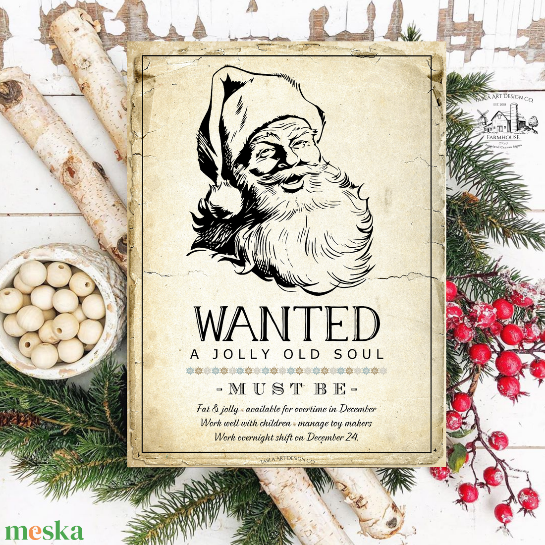 Wanted Santa (szakadt régi papír hatás) - karácsonyi vászonkép különböző méretben - otthon & életmód - dekoráció - kép & falikép - táblakép - Meska.hu Wanted Santa (szakadt régi papír hatás) - karácsonyi vászonkép különböző méretben - otthon & életmód - dekoráció - kép & falikép - táblakép - Meska.hu