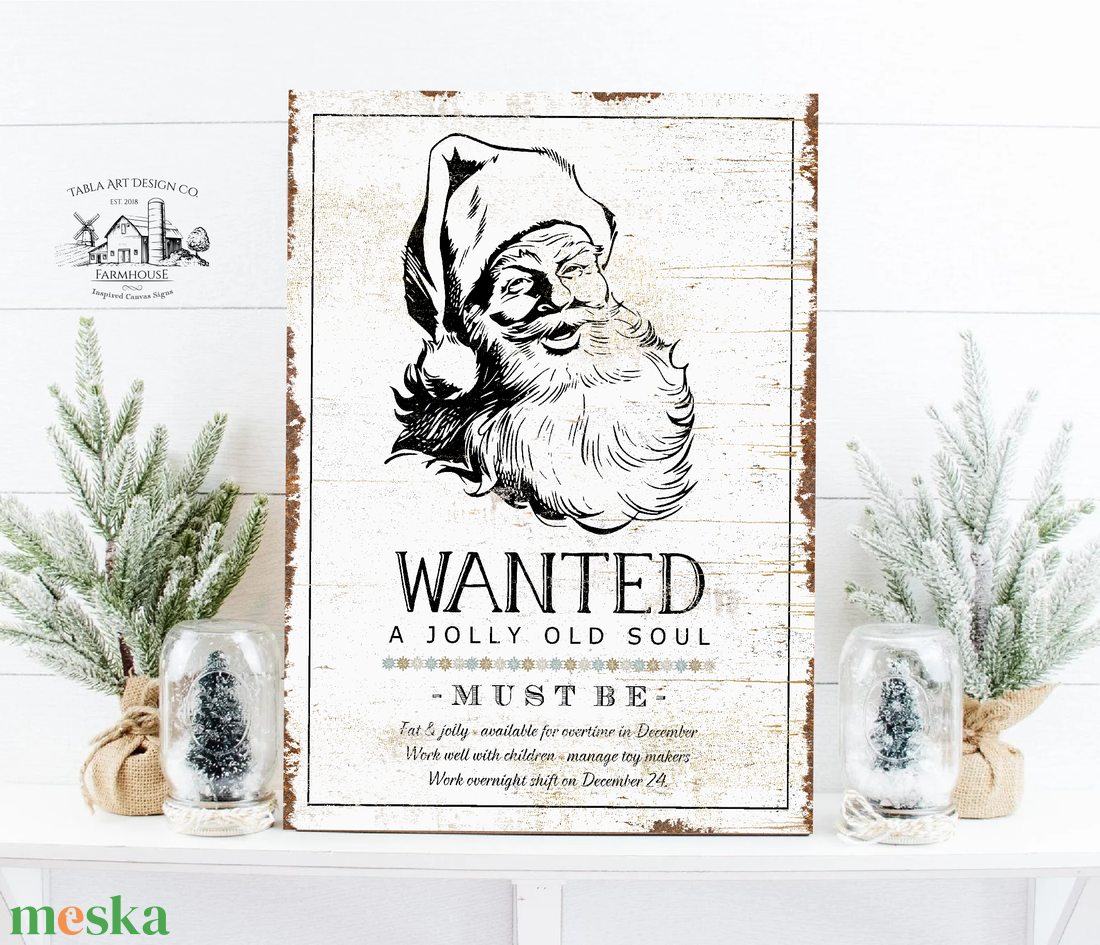 Wanted Santa (rozsdás hatás) - karácsonyi vászonkép különböző méretben - otthon & életmód - dekoráció - kép & falikép - táblakép - Meska.hu Wanted Santa (rozsdás hatás) - karácsonyi vászonkép különböző méretben - otthon & életmód - dekoráció - kép & falikép - táblakép - Meska.hu