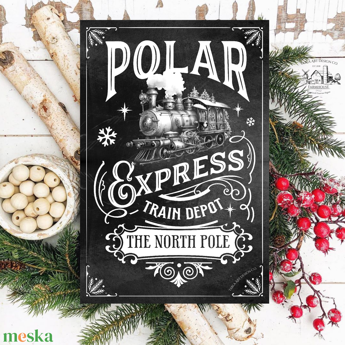 Polar express - fekete - karácsonyi vászonkép különböző méretben - otthon & életmód - dekoráció - kép & falikép - táblakép - Meska.hu Polar express - fekete - karácsonyi vászonkép különböző méretben - otthon & életmód - dekoráció - kép & falikép - táblakép - Meska.hu