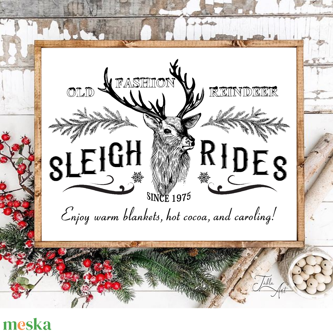 Old fashion reindeer sleigh rides - karácsonyi vászonkép különböző méretben - otthon & életmód - dekoráció - kép & falikép - táblakép - Meska.hu Old fashion reindeer sleigh rides - karácsonyi vászonkép különböző méretben - otthon & életmód - dekoráció - kép & falikép - táblakép - Meska.hu