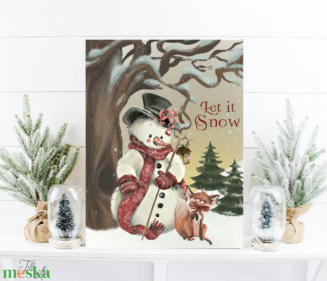 Let it snow - karácsonyi vászonkép különböző méretben - otthon & életmód - dekoráció - kép & falikép - táblakép - Meska.hu Let it snow - karácsonyi vászonkép különböző méretben - otthon & életmód - dekoráció - kép & falikép - táblakép - Meska.hu