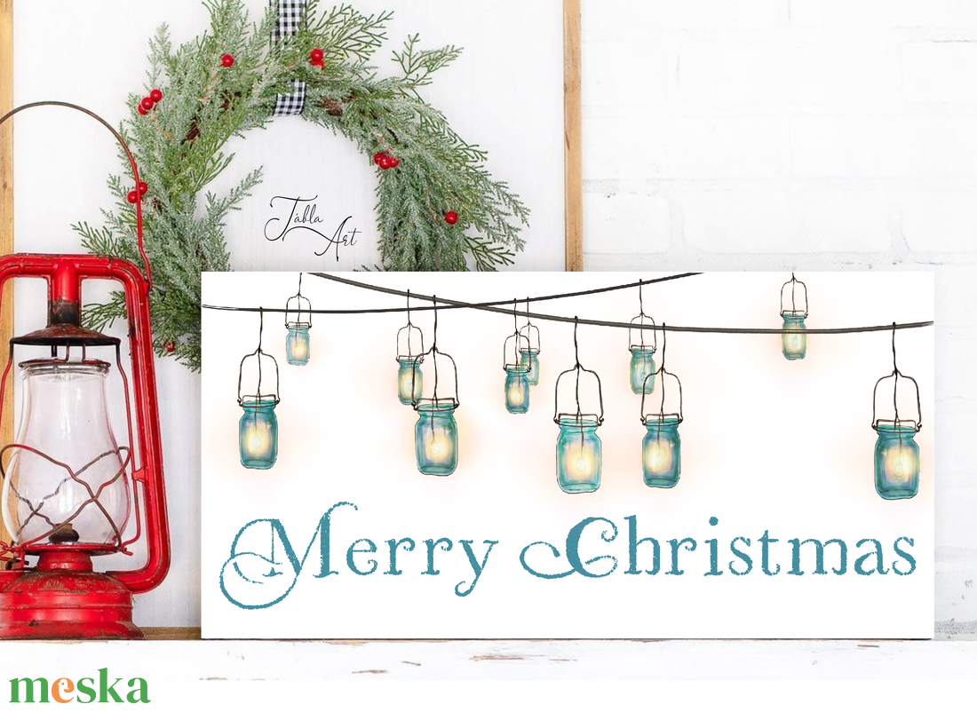 Türkíz Merry Christmas - vászonkép különböző méretben - otthon & életmód - dekoráció - kép & falikép - táblakép - Meska.hu Türkíz Merry Christmas - vászonkép különböző méretben - otthon & életmód - dekoráció - kép & falikép - táblakép - Meska.hu