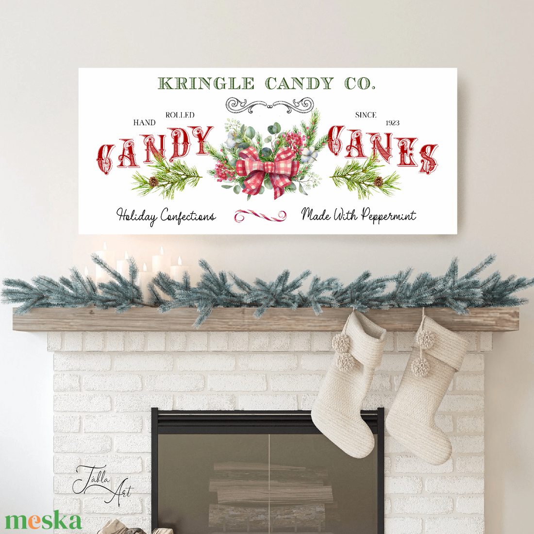 Kringle Candy Co. 91x40 cm karácsonyi fa tábla  - otthon & életmód - dekoráció - kép & falikép - táblakép - Meska.hu Kringle Candy Co. 91x40 cm karácsonyi fa tábla  - otthon & életmód - dekoráció - kép & falikép - táblakép - Meska.hu