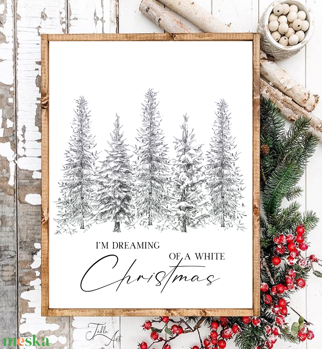 I'm dreaming of a white Christmas - karácsonyi vászonkép különböző méretben - otthon & életmód - dekoráció - kép & falikép - táblakép - Meska.hu I'm dreaming of a white Christmas - karácsonyi vászonkép különböző méretben - otthon & életmód - dekoráció - kép & falikép - táblakép - Meska.hu