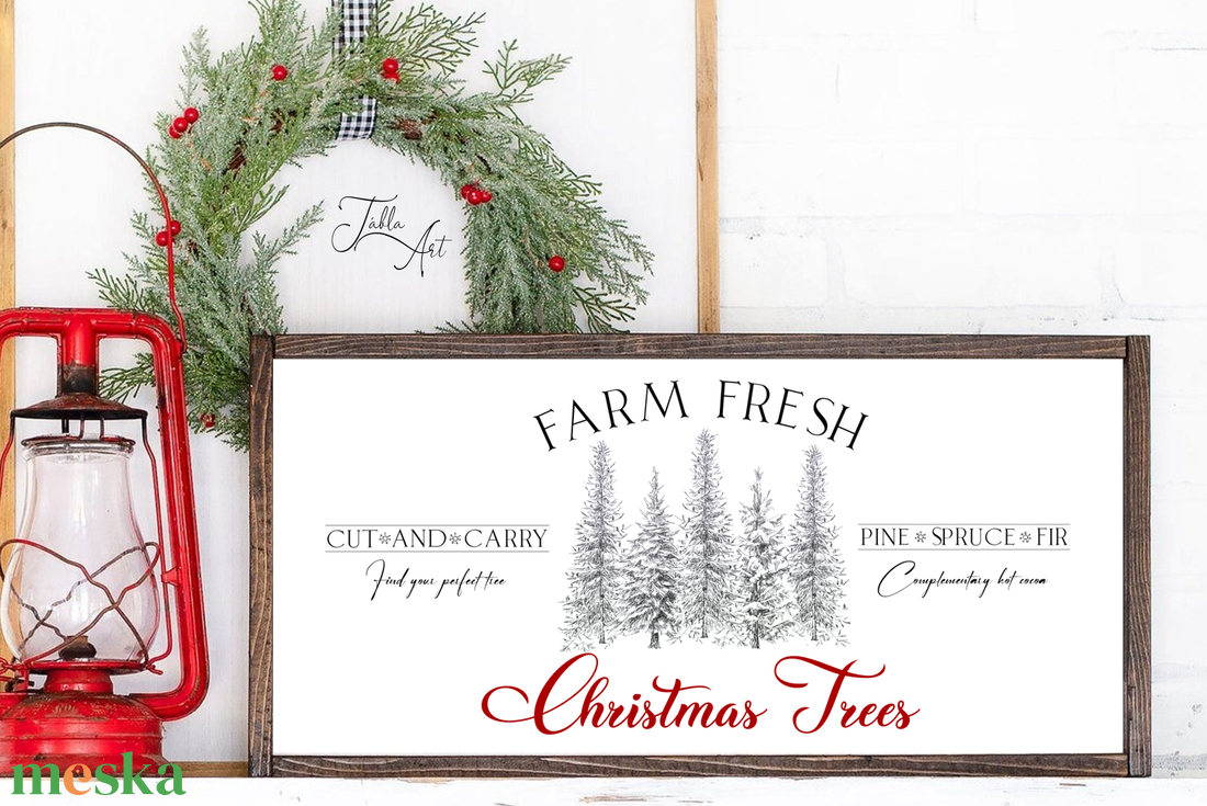 Farm fresh Christmas Trees - vászonkép különböző méretben - otthon & életmód - dekoráció - kép & falikép - táblakép - Meska.hu Farm fresh Christmas Trees - vászonkép különböző méretben - otthon & életmód - dekoráció - kép & falikép - táblakép - Meska.hu