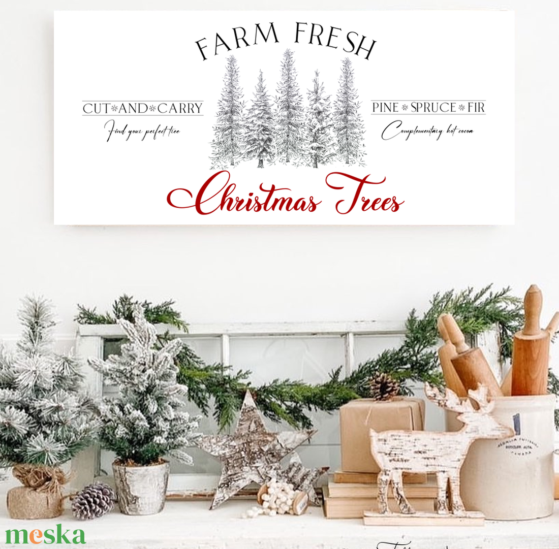 Farm fresh Christmas Trees - vászonkép különböző méretben - otthon & életmód - dekoráció - kép & falikép - táblakép - Meska.hu Farm fresh Christmas Trees - vászonkép különböző méretben - otthon & életmód - dekoráció - kép & falikép - táblakép - Meska.hu