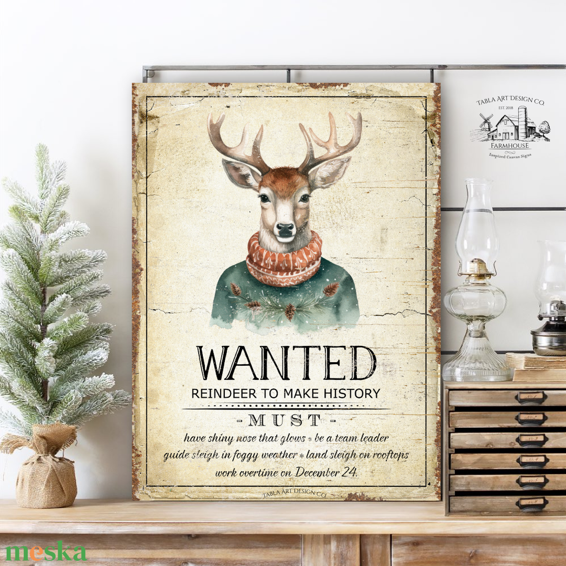 Wanted Reindeer (szakadt régi papír hatás) - karácsonyi vászonkép különböző méretben - otthon & életmód - dekoráció - kép & falikép - táblakép - Meska.hu Wanted Reindeer (szakadt régi papír hatás) - karácsonyi vászonkép különböző méretben - otthon & életmód - dekoráció - kép & falikép - táblakép - Meska.hu