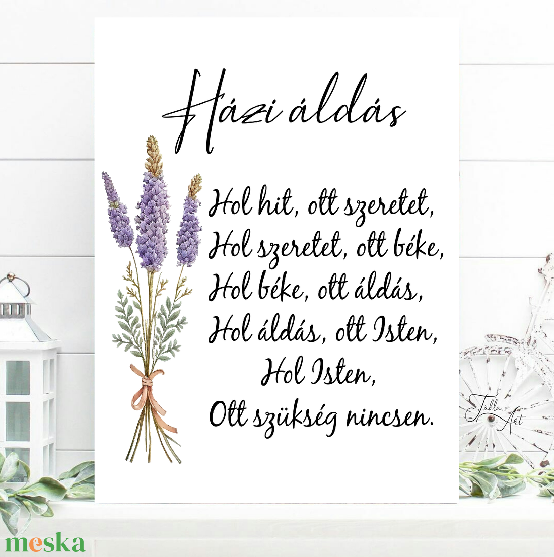 Házi áldás levendulával 40x30 cm fa tábla - otthon & életmód - vallás - házi áldás - Meska.hu Házi áldás levendulával 40x30 cm fa tábla - otthon & életmód - vallás - házi áldás - Meska.hu