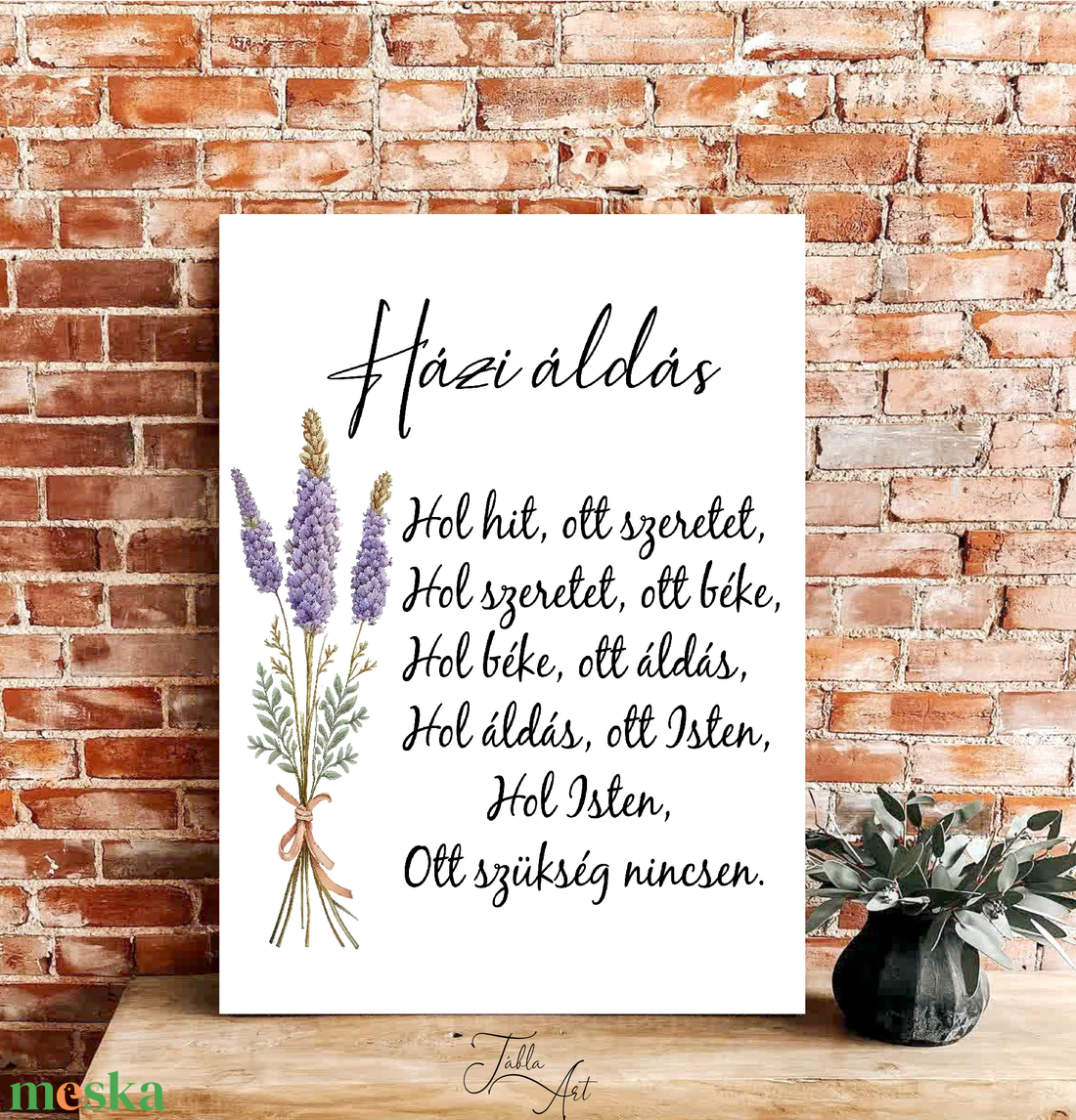 Házi áldás levendulával 40x30 cm fa tábla - otthon & életmód - vallás - házi áldás - Meska.hu Házi áldás levendulával 40x30 cm fa tábla - otthon & életmód - vallás - házi áldás - Meska.hu