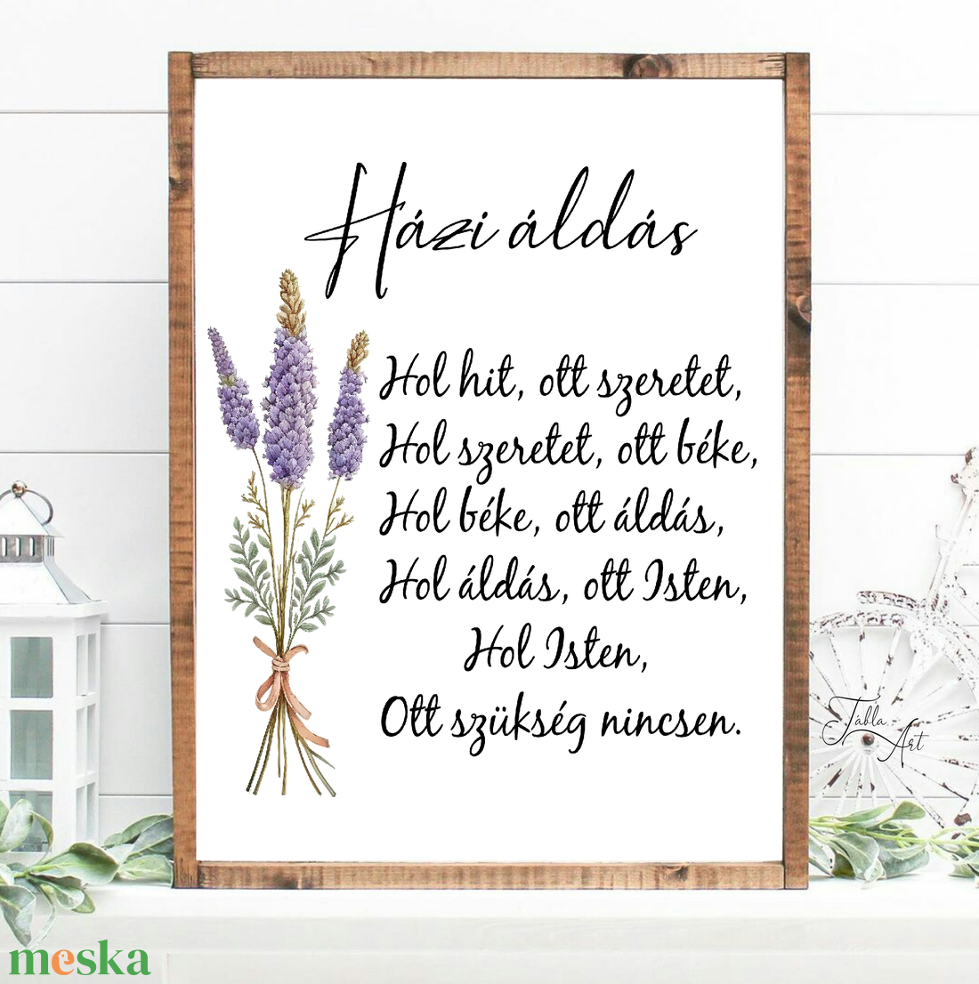 Házi áldás levendulával 40x30 cm fa tábla - otthon & életmód - vallás - házi áldás - Meska.hu Házi áldás levendulával 40x30 cm fa tábla - otthon & életmód - vallás - házi áldás - Meska.hu