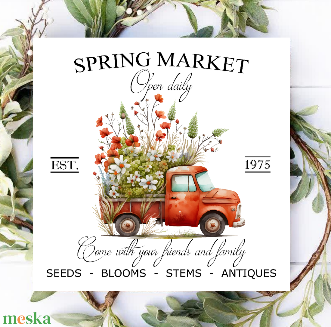 Spring market - piros autó - húsvéti, tavaszi vászonkép különböző méretben - otthon & életmód - dekoráció - kép & falikép - táblakép - Meska.hu Spring market - piros autó - húsvéti, tavaszi vászonkép különböző méretben - otthon & életmód - dekoráció - kép & falikép - táblakép - Meska.hu