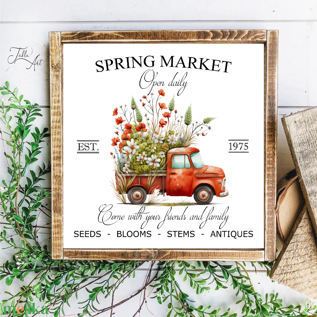 Spring market - piros autó - húsvéti, tavaszi vászonkép különböző méretben - otthon & életmód - dekoráció - kép & falikép - táblakép - Meska.hu Spring market - piros autó - húsvéti, tavaszi vászonkép különböző méretben - otthon & életmód - dekoráció - kép & falikép - táblakép - Meska.hu