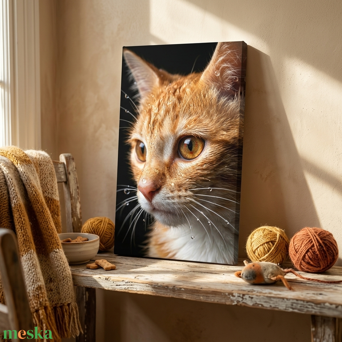 Vizes hatású profilkép kedvencedről - egyedi vászonkép 50x28 cm  - otthon & életmód - dekoráció - kép & falikép - táblakép - Meska.hu